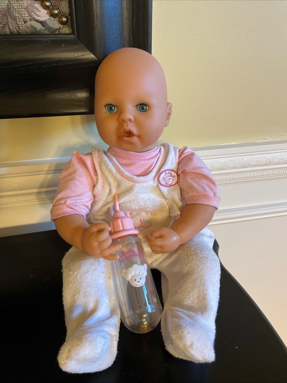 vintage 90s Baby Annabell doll with bottle by Zapf (Not Working)